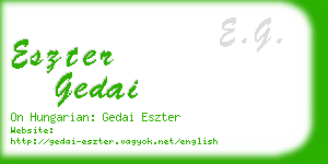 eszter gedai business card